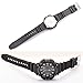 OliBoPo Waterproof Natural Resin Replacement Watch Band for Casio AQ- S800W SGW-300H MRW-200H AE-1200 W-800H W-735H (Black)