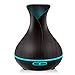 NEWKBO 400ml Humidifier Essential Oil Diffuser Wood Grain,7 Color Changing LED Mood Light for Home Yoga Spa Office Bedroom Baby Room