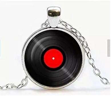 Vinyl Record Pendant. Gramophone Record Necklace. Vinyl Records Albums, Retro Jewelry, Birthday Gift