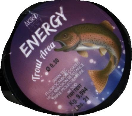 Akiro Energy Trout Unisex Adult Fishing Line, unisex adult, AMENETROVI500.030, Viola Chiaro Fluo, 0.3 mm