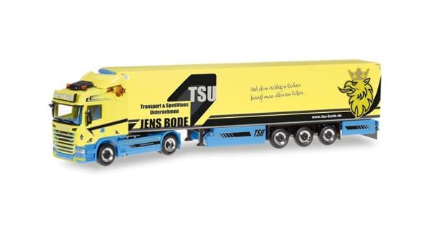 Herpa 307758 Scania R HL Nevera maletín de sillín Tren Jens Bode ...