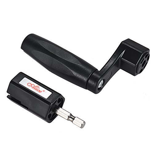 GOSONO Multifunctional Guitar String Winder Bridge Pin Puller Remover Electric Drill Automatic Hexagonal Bit Luthier Tool - Thumbnail 5
