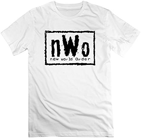 VARY Men's Nwo New World Order T-shirt Short Tee White