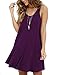 MOLERANI Women's Casual Swing Simple T-shirt Loose Dress, XX-Large, Purple