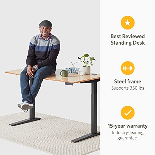 Fully Jarvis Standing Desk 72" x 30" Dark Bamboo Top Electric