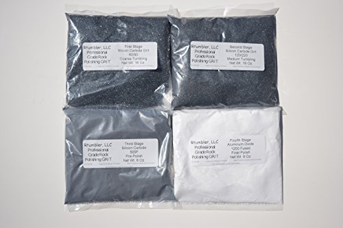 Rock Tumbling Grit for 15 Pound Tumbler