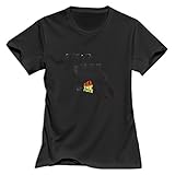 TWSY Women's Skindred T-Shirt Black US Size M,100% Organic Cotton