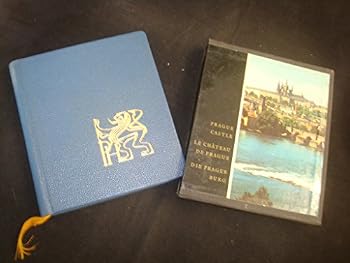 Leather Bound Prague castle, le chateau de prague, die prager burg by Erich Einhorn Book