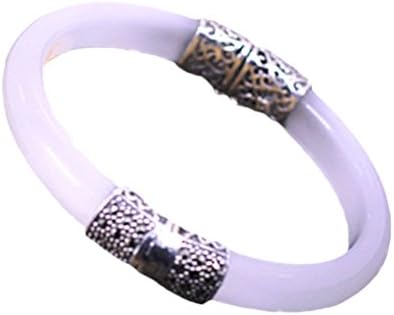 Jade Angel Women Vintage Jewelry Sterling Silver Opal Bangle Bracelet