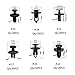 CNIKESIN 280 Car Retainer Clips Kit Door Panel Clips Bumper Fastener Rivet Clips with Universal Fastener Remover Tool Set in Case for Toyota Honda GM Ford Chrysler