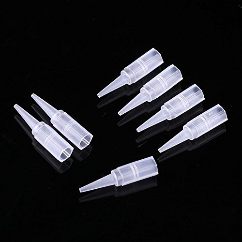 Antilog Tattoo Needle Caps, Tattoo Accessories,100Pcs/Set Tattoo Tube Nozzle Disposable Tips Cap Machine Supply 1R 3R 5R (1R)