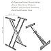 Piano Keyboard Double X Stand � Fully-adjustable stand � Great gift for beginners and advanced music players