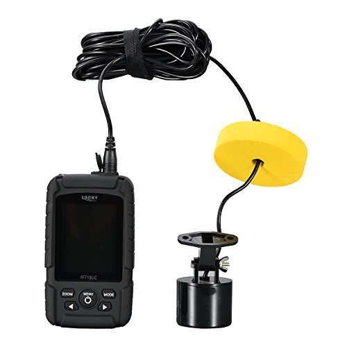 Lucky Détecteur De Poissonécran Lcd Couleur De 7,1 Cm Portable 200 Khz/83khz Double Fréquence Sonar 100 M Profondeur De Détection Finder