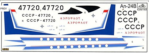 Antonov An-24B passenger airliner 1/144 Amodel 1464