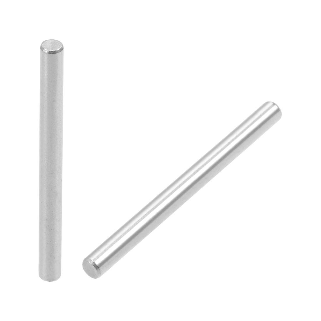 sourcing map 50Pcs 3mm x 35mm Dowel Pin 304 Stainless Steel Shelf Pegs Support Shelves Silver Tone