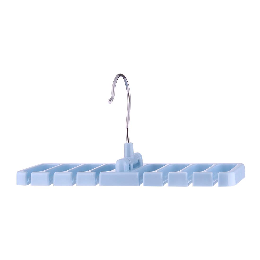 nobrand Hook Rack2 PCS Multi-Function Tie Rack Belt Scarf Hanger Holder Closet(Blue) (Color : Blue)