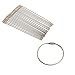 SySrion 20pcs Stainless Steel Wire Keychain Cable Key Ring for Outdoor Hiking
