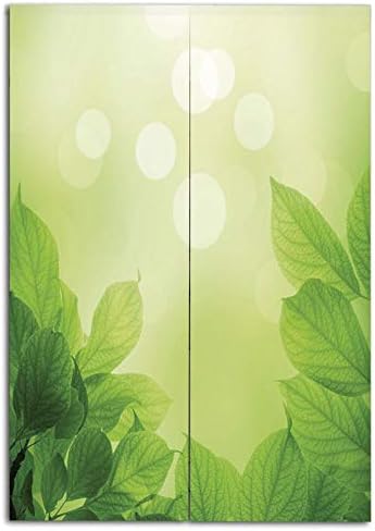 Amazon 装飾用 のれん 暖簾 綿麻 幅72cm 丈170cm ツリー 緑 グリーン 室内インテリア 開運のれん キッチン リビング コーヒー 飲食店 出入り口 断熱間仕切りカーテン 冷暖房効率アップ ブナの柔らかい緑のボケの背景葉エコロジー成長庭苗装飾 のれん オンライン通販