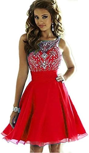 MEILISAY Meilishuo Women's Sparkly Beading Prom Dresses Short Homecoming Dresses for Juniors LF-146