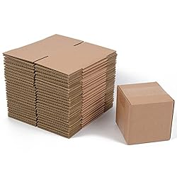 SUNLPH Shipping Boxes 4x4x4 Inches Small Corrugated