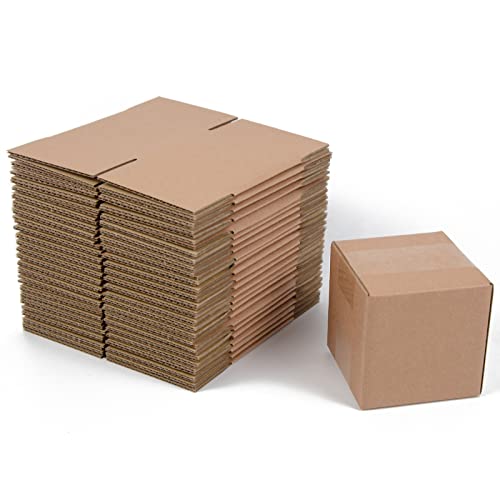 SUNLPH Shipping Boxes 4x4x4 Inches Small Corrugated