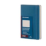 Moleskine 2017 Daily Planner, 12M, Large, Steel Blue, Hard Cover (5 x 8.25)