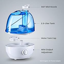 Cool Mist Humidifiers for Bedroom & Large Room
