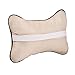 Aumo-mate 2 Pcs Car Seat Neck Rest Pillow Pad Cushion (Beige)