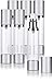 JUVITUS 1.7 oz Airless Silver Matte Clear Acrylic Spray Bottle (6 Pack)
