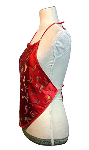 Silk Brocade Halter Top Chinese DuDou 肚兜 (Butterfly, Dragonfly, Blossoms, Dragon & Phoenix) - Image 3