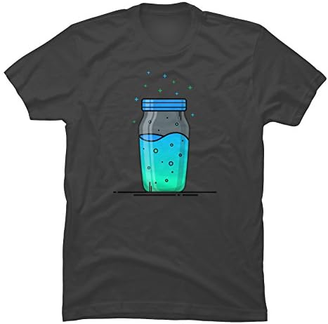 LVTIANRAN Men's Slurp Juice Fortnite Illustration Funny Graphic T Shirt Medium Charcoal