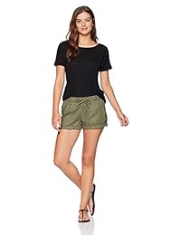 Shorts de lino con cordón de 5 "para dama Essentials