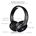 Over Ear Headphones, EIVOTOR Foldable Wireless Headset with Microphone LCD Display Wired and Wireless Mode for iPhone Android Tablet PC