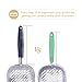 SNUGENS Cat Litter Scoop, Aluminum Alloy Sifter, Deep Shovel Poop Sifting with Long Handle, Kitten Pooper Lifter Works with All Type of Cat Litter, Metal Kitty Litter Scooper for Litter Box