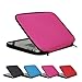 Inntzone Laptop Sleeve 11.6 Inch Foldable Slim Case Lightweight Bag Notebook Computer Carrying Flip Cover (Pink)