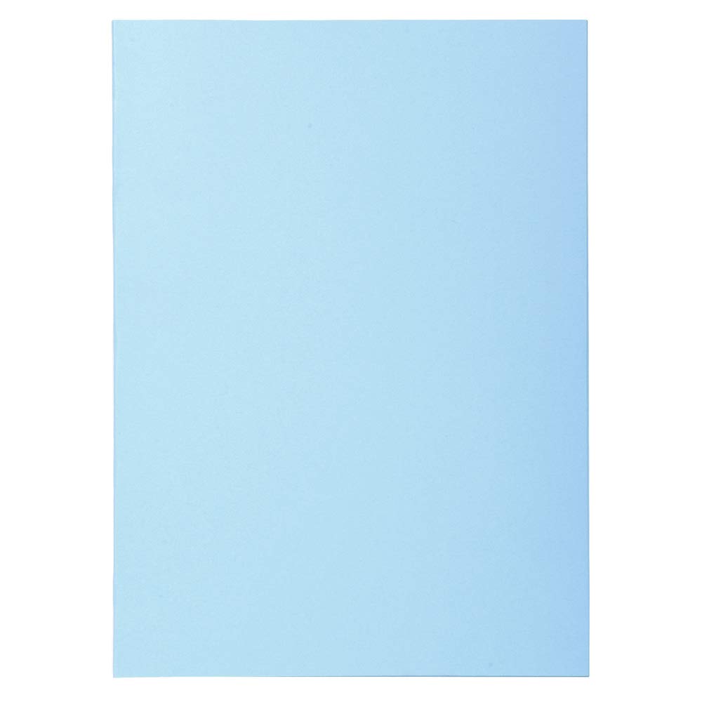 Exacompta - Ref 850106E - Super Square Cut Folders - 22 x 31cm in Size, Suitable for Storing & Holding A4 Documents, 60gsm Material - Light Blue (Pack of 100)