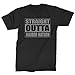 Mens Raider Skull Straight Outta Las Vegas T-Shirt X-Large Black