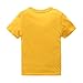 Boys Short Sleeve Cotton T-Shirt T Rex Dinosaur Shirt Graphic Tees Yellow Size 6/5-6