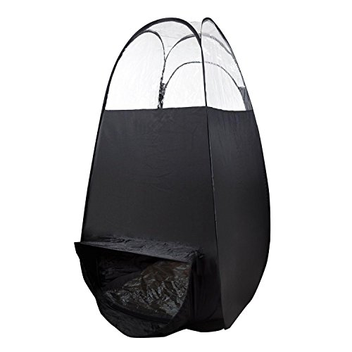 Koval Inc. Black Pop Up Airbrush Sunless Tanning Tent Booth Clear Top (Black) - Thumbnail 3