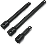 EPAuto 1/2-Inch Drive Impact Socket Extension Bar Set, Cr-V, 3 Pieces