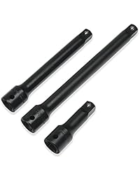 EPAuto   Juego de extensiones de vaso de impacto de 1 2", Cr V, 3 piezas