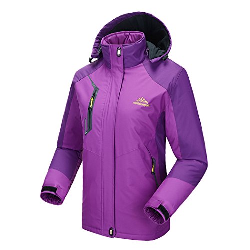 Modern Fantasy Womens Insulated Snowboard Fleece Waterproof Outdoor Venture Jacket Purple Size US M