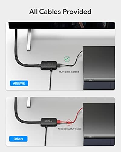 Amazon 3rca To Hdmi Converter ABLEWE HDMI To RCA Converter, HDMI