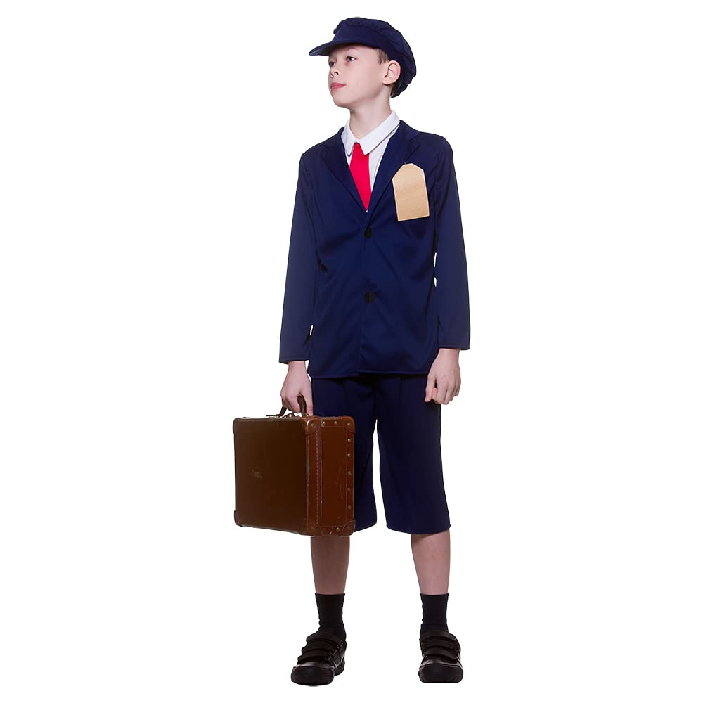 Wicked Costumes Kids WW2 Evacuee Boy Fancy Dress - Large (8-10 Years)