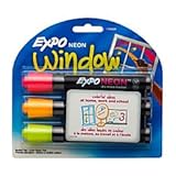 EXPO Neon Dry Erase Markers, Bullet Tip, 3-Pack, Assorted Colors