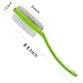 Rabbitroom 2-in-1 Natural Pumice Stone Foot Brush Callus Remover with Plastic Handle Feet File Callus Remover Pedicure Tool Exfoliating Scrubber for Dead Skin (Green)