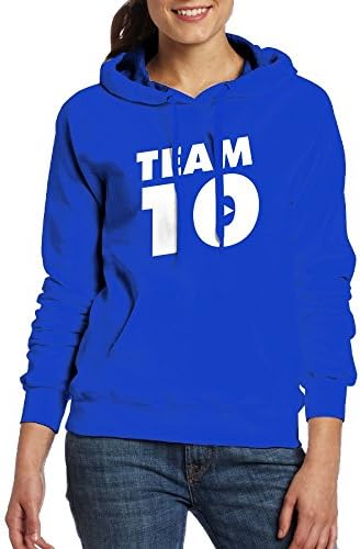 LYFSQBM Women's Team 10 Logo Slim Fit Fashion Hooded Sweatshirt