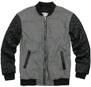 Amazon スタジャン メンズ Flow 68 レザー ロング スウェットスタジアムジャンパー スタジアムジャケット 大きいサイズ 秋冬 黒 無地 L コート ジャケット 通販