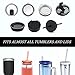 Nesspool 10.5 Inch Extra Long Reusable Silicone Straws Drinking for 30oz 20oz Tumbler and Mason Jars - 8 Pack Flexible Straws with 4 Cleaning Brushes and 1 Carrying Case - Eco Friendly - BPA Free