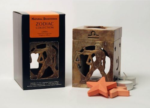 Natural Dimensions Libra Zodiac Soapstone Fragrance Diffuser Gift Set